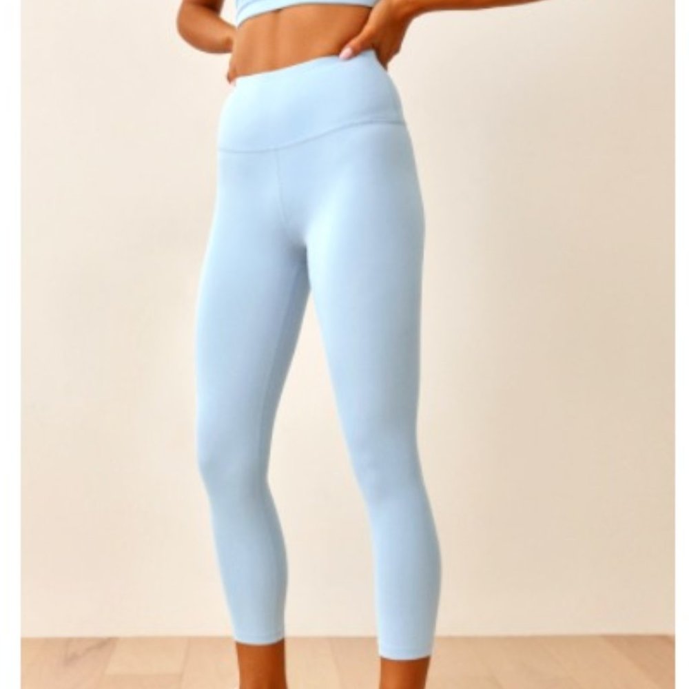 Reformation Ecomove High Rise Cropped Legging Medium in Mineral